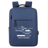 Thumbnail for Pilot In Progress (Helicopter) Designed Super Travel Bags