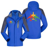 Thumbnail for Colourful 3 Airplanes Designed Thick Skiing Jackets