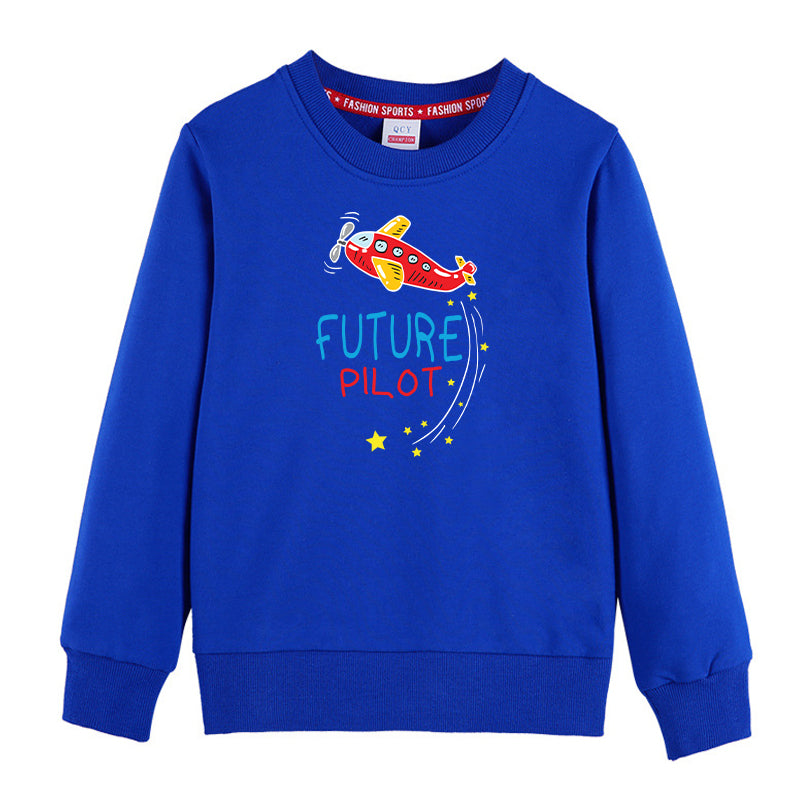 Future Pilot (Airplane) Designed "CHILDREN" Sweatshirts