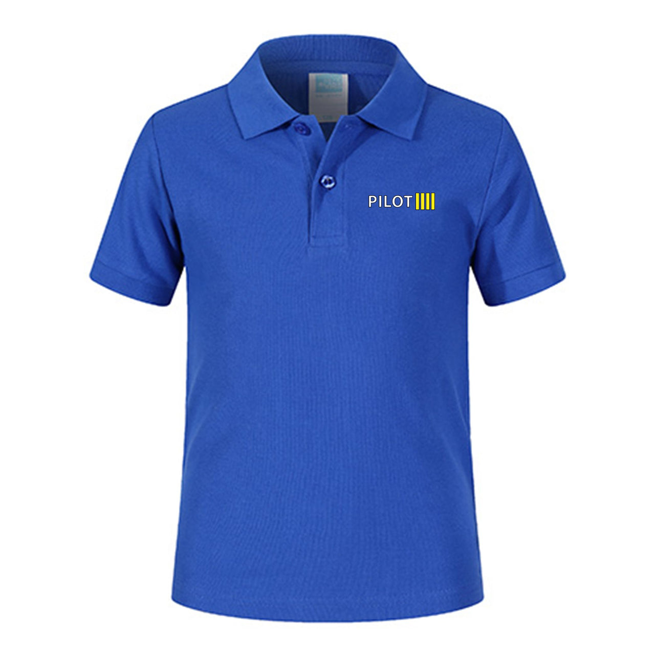 Pilot & Stripes (4 Lines) Designed Children Polo T-Shirts