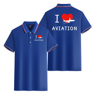 Thumbnail for I Love Aviation Designed Stylish Polo T-Shirts (Double-Side)