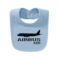 Thumbnail for Airbus A320 Printed Designed Baby Saliva & Feeding Towels