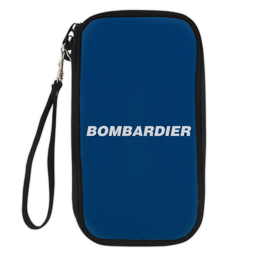 Bombardier & Text Designed Travel Cases & Wallets