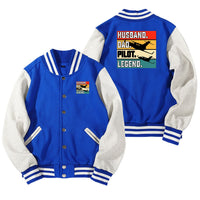 Thumbnail for Husband & Dad & Pilot & Legend Designed Baseball Style Jackets