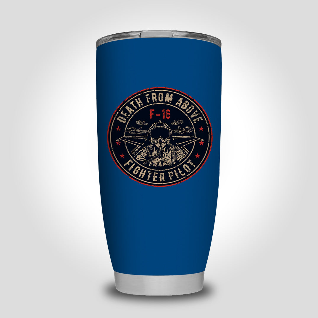 Fighter Jet 16 - Death From Above Designed Tumbler Travel Mugs
