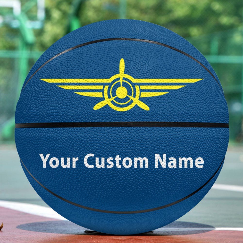 Custom Name (Badge 3) Designed Basketball