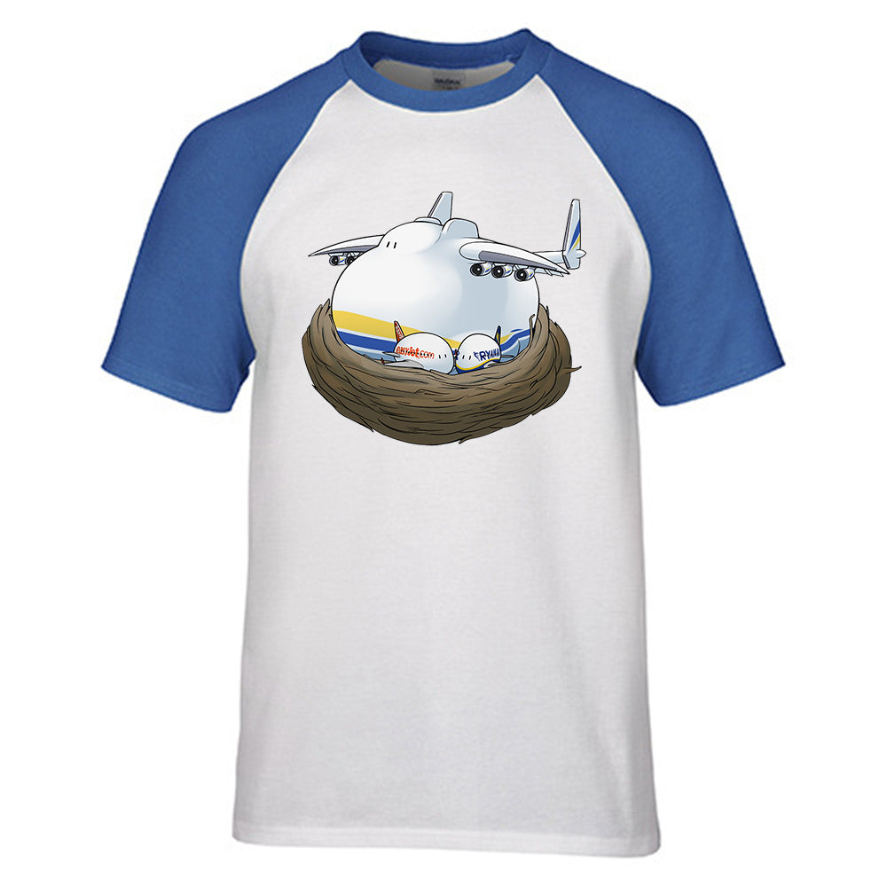 Antonov 225 Nesting Designed Raglan T-Shirts