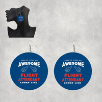 Thumbnail for Flight Attendant Designed Wooden Drop Earrings