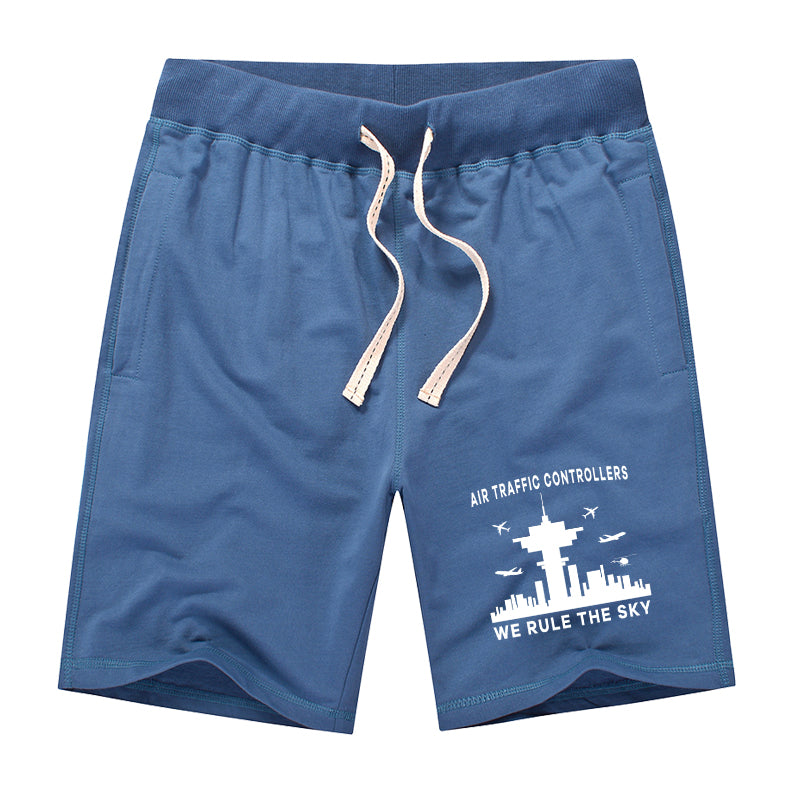 Air Traffic Controllers - We Rule The Sky Designed Cotton Shorts