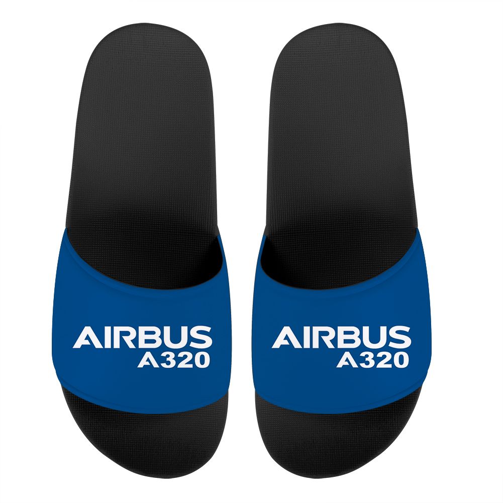 Airbus A320 & Text Designed Sport Slippers
