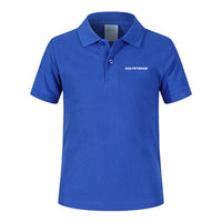 Thumbnail for Gulfstream & Text Designed Children Polo T-Shirts