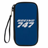 Thumbnail for Boeing 747 & Text Designed Travel Cases & Wallets
