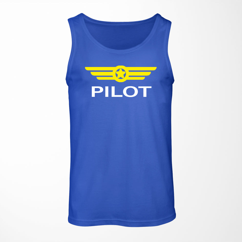 Pilot & Badge Designed Tank Tops