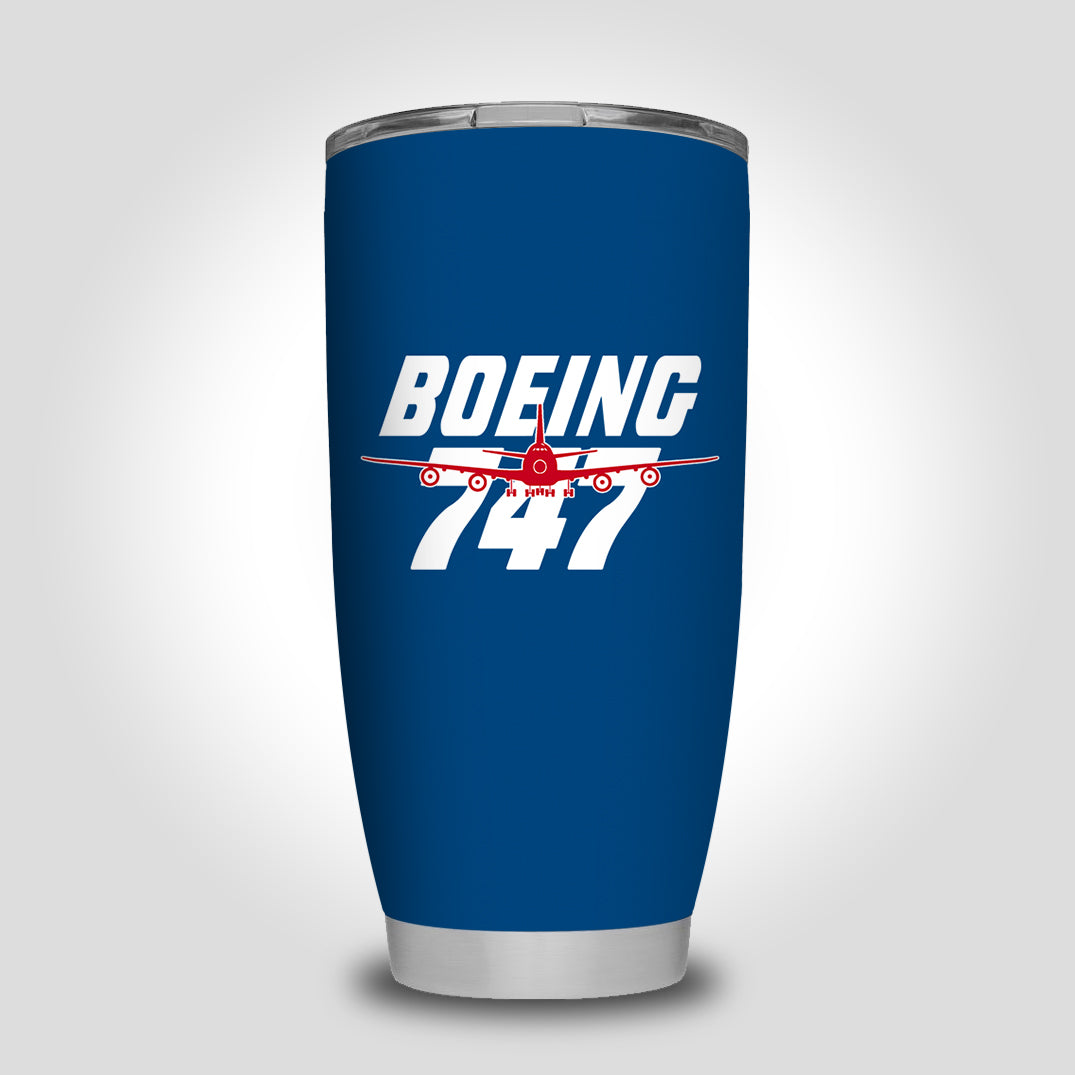 Amazing Boeing 747 Designed Tumbler Travel Mugs