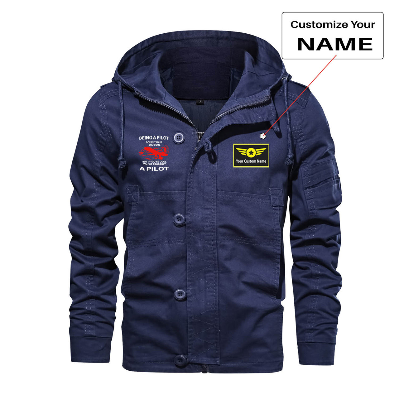 If You're Cool You're Probably a Pilot Designed Cotton Jackets