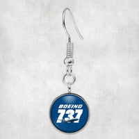 Thumbnail for Super Boeing 737+Text Designed Earrings