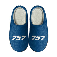 Thumbnail for 757 Flat Text Designed Cotton Slippers