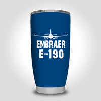 Thumbnail for Embraer E-190 & Plane Designed Tumbler Travel Mugs