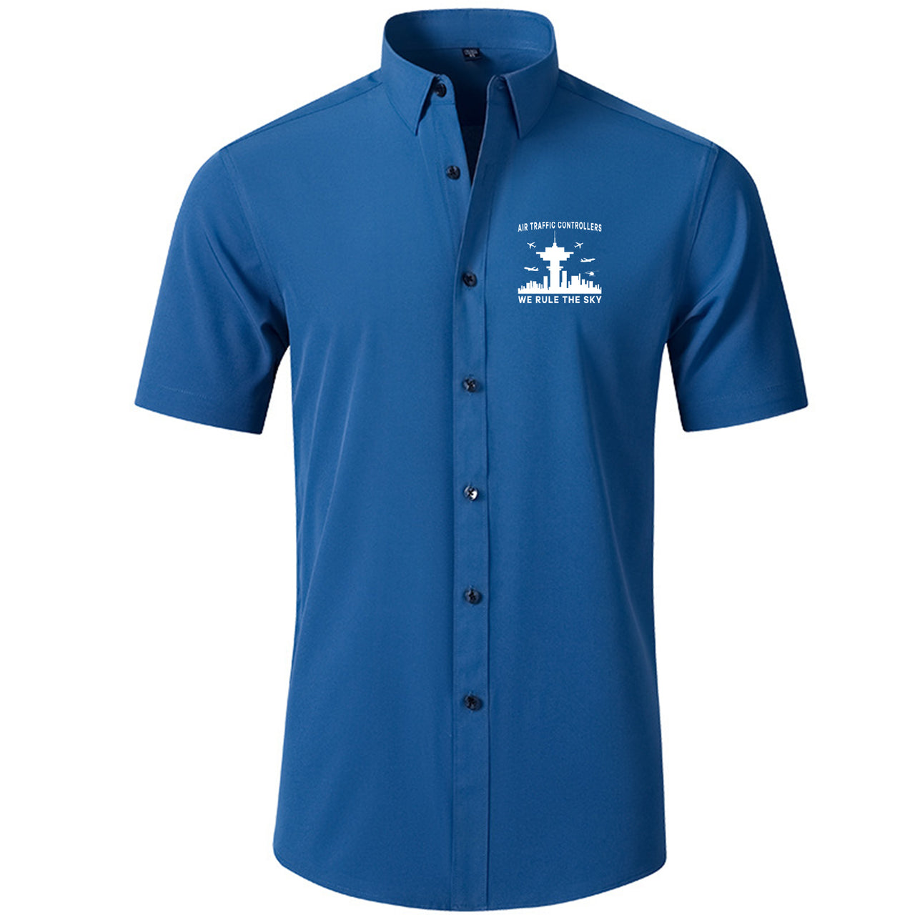 Air Traffic Controllers - We Rule The Sky Designed Short Sleeve Shirts