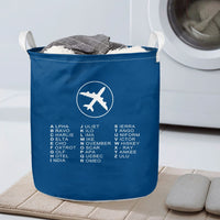 Thumbnail for Aviation Alphabet 2 Designed Laundry Baskets