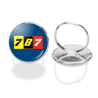 Thumbnail for Flat Colourful 787 Designed Rings