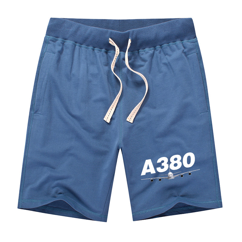 Super Airbus A380 Designed Cotton Shorts