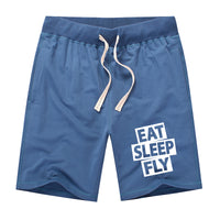 Thumbnail for Eat Sleep Fly Designed Cotton Shorts