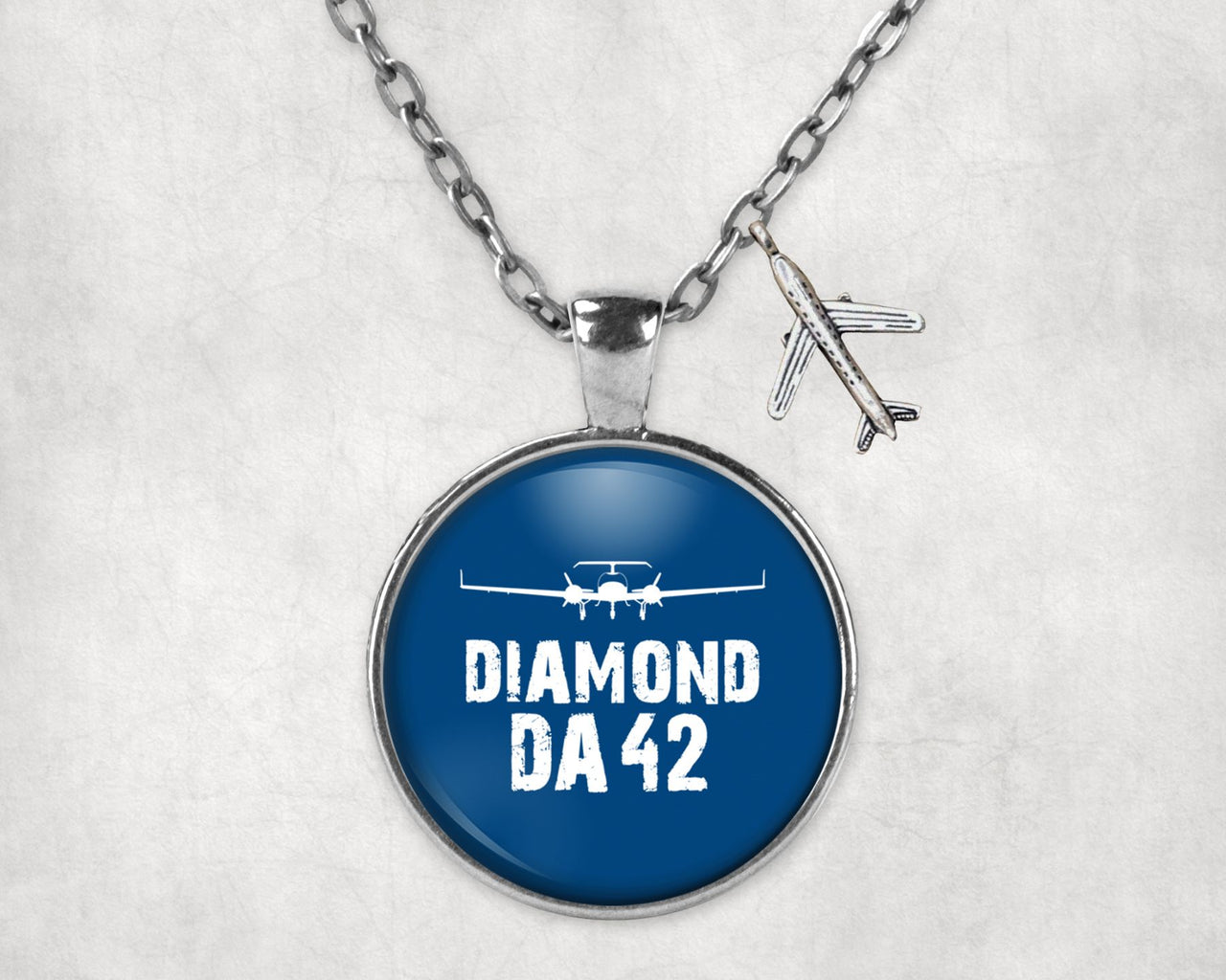 Diamond DA42 & Plane Designed Necklaces