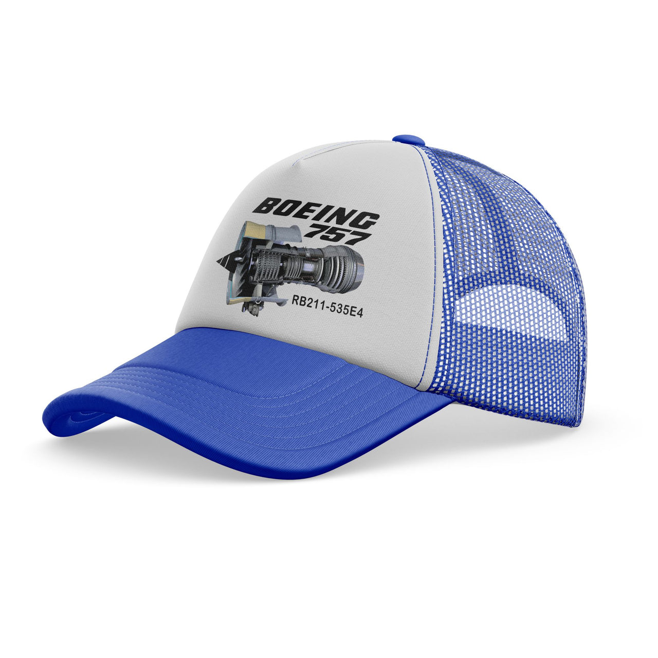 Boeing 757 & Rolls Royce Engine (RB211) Designed Trucker Caps & Hats
