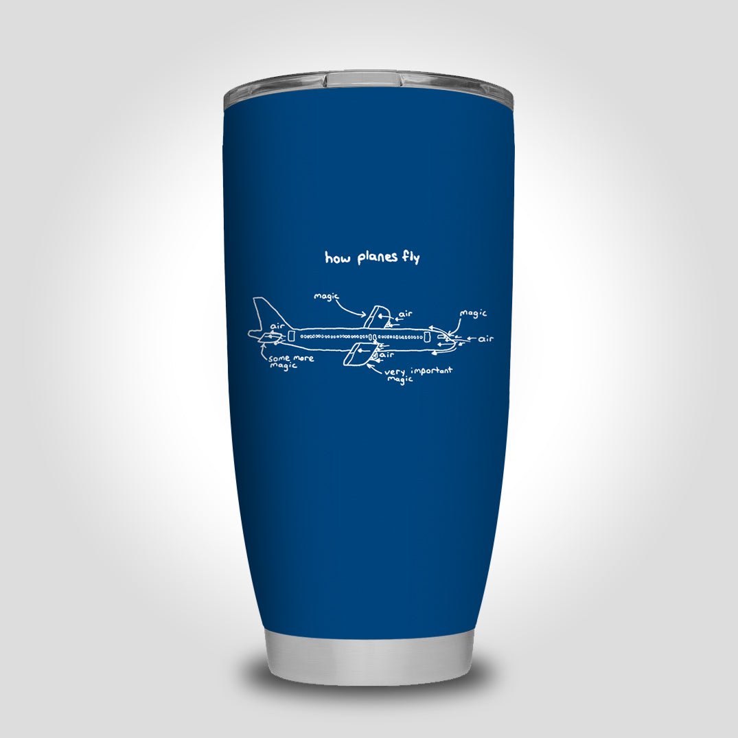 How Planes Fly Designed Tumbler Travel Mugs