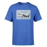Thumbnail for Departing Airbus A350 (Original Livery) Designed T-Shirts