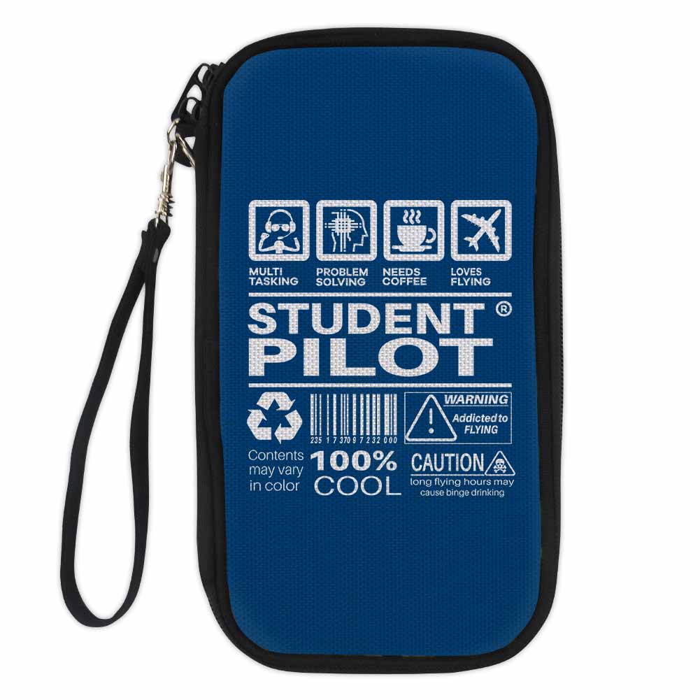 Student Pilot Label Designed Travel Cases & Wallets
