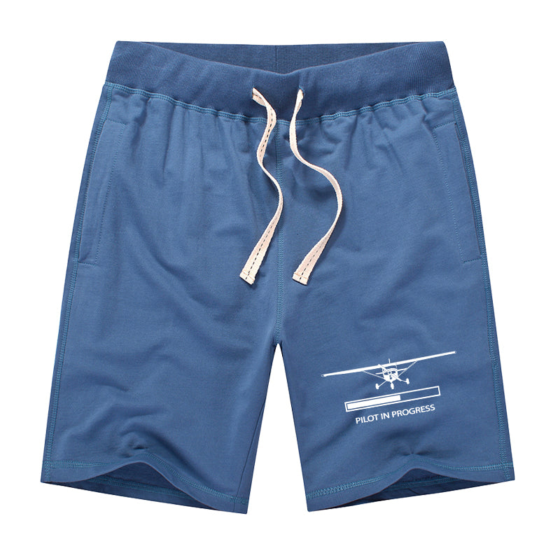 Pilot In Progress (Cessna) Designed Cotton Shorts