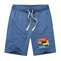 Thumbnail for Husband & Dad & Pilot & Legend Designed Cotton Shorts