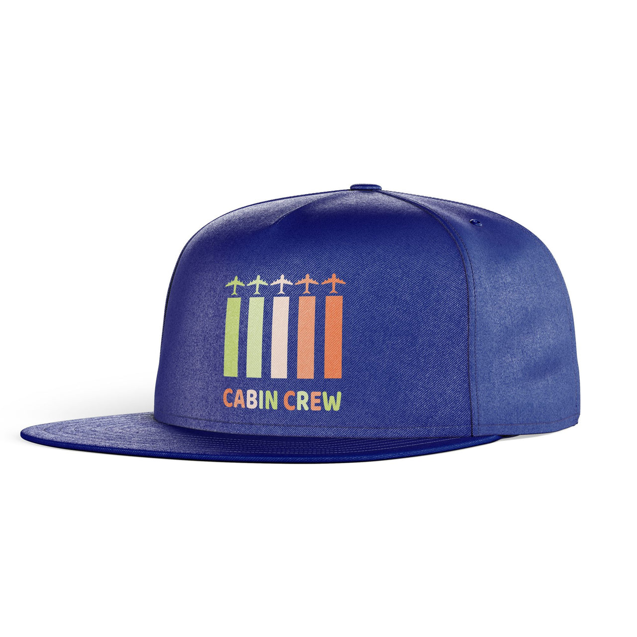 Colourful Cabin Crew Designed Snapback Caps & Hats