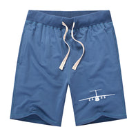 Thumbnail for Ilyushin IL-76 Silhouette Designed Cotton Shorts
