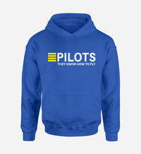 Thumbnail for Pilots They Know How To Fly Designed Hoodies