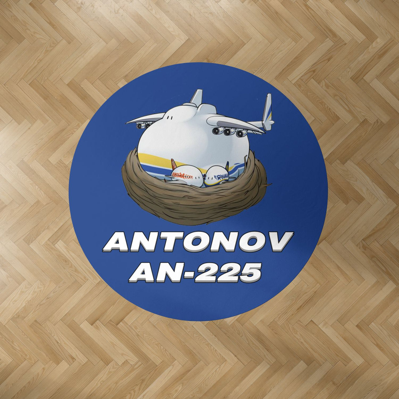 Antonov AN-225 (22) Designed Carpet & Floor Mats (Round)