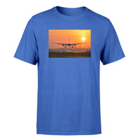 Thumbnail for Amazing Airbus A330 Landing at Sunset Designed T-Shirts