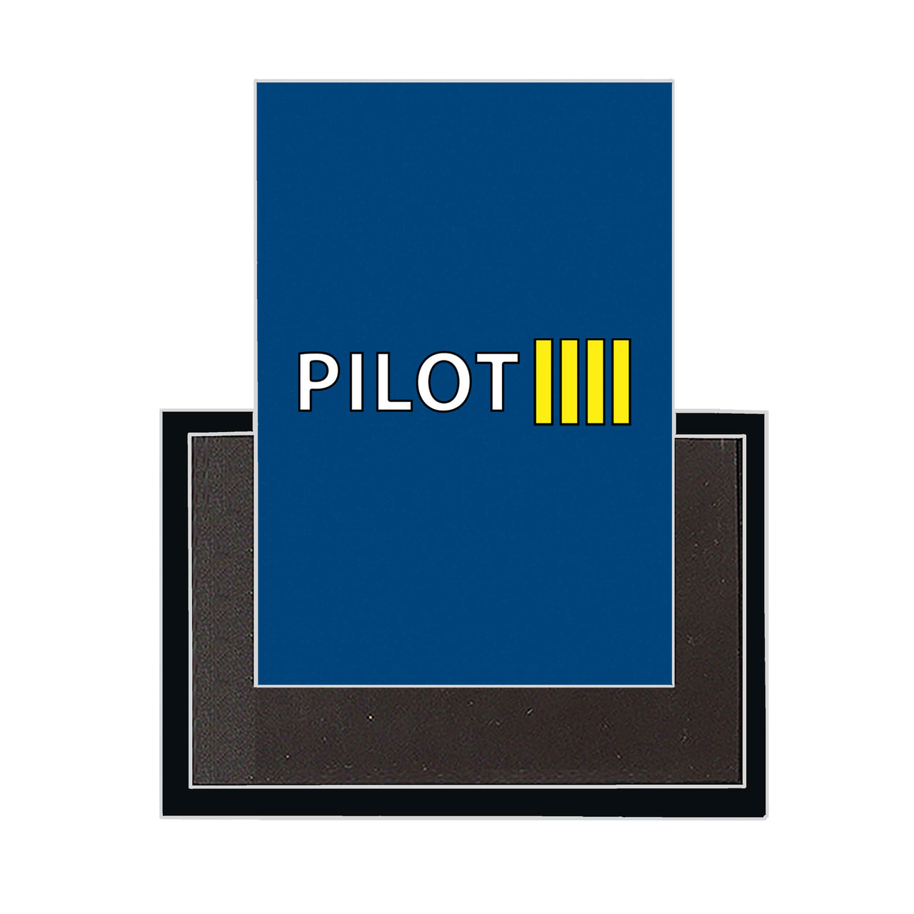 Pilot & Stripes (4 Lines) Designed Magnets