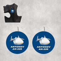Thumbnail for Antonov AN-225 (21) Designed Wooden Drop Earrings