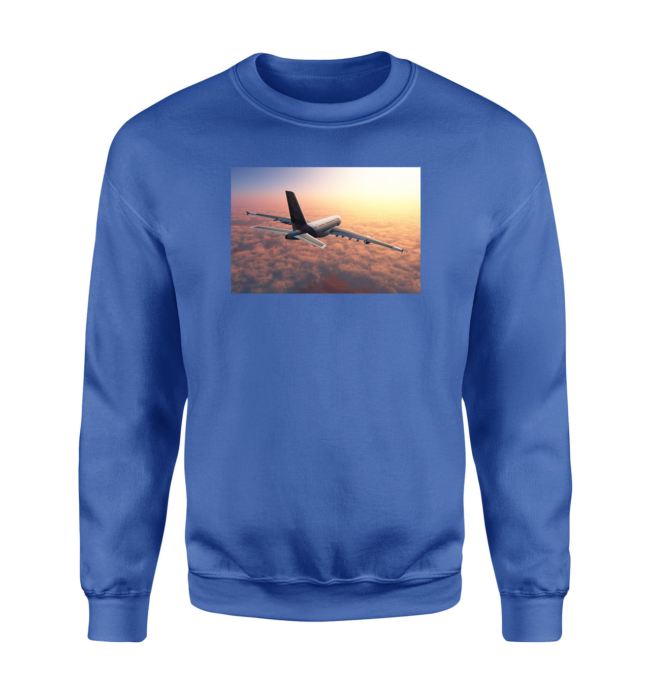 Super Cruising Airbus A380 over Clouds Designed Sweatshirts