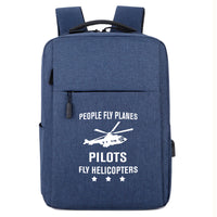 Thumbnail for People Fly Planes Pilots Fly Helicopters Designed Super Travel Bags
