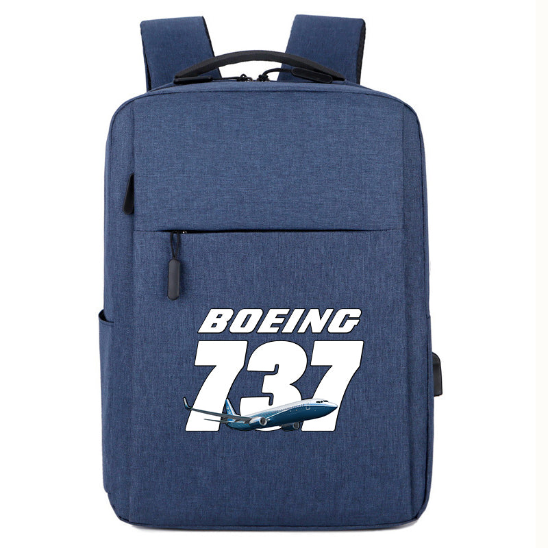 Super Boeing 737+Text Designed Super Travel Bags