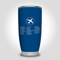 Thumbnail for Aviation Alphabet 2 Designed Tumbler Travel Mugs