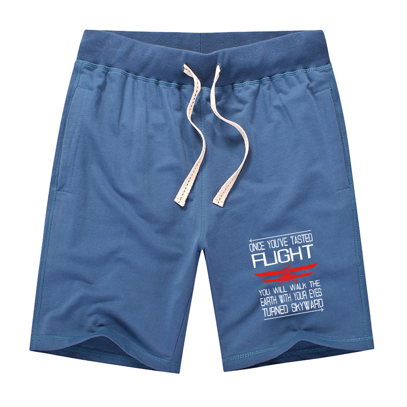 Once You've Tasted Flight Designed Cotton Shorts