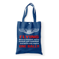 Thumbnail for Flying One Ball Designed Tote Bags