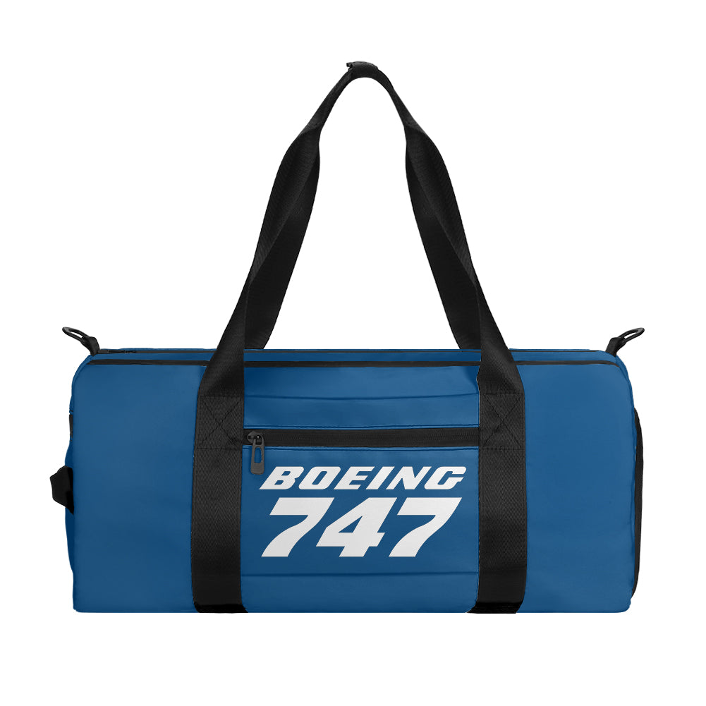 Boeing 747 & Text Designed Sports Bag