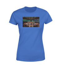 Thumbnail for Boeing 777 Cockpit Designed Women T-Shirts