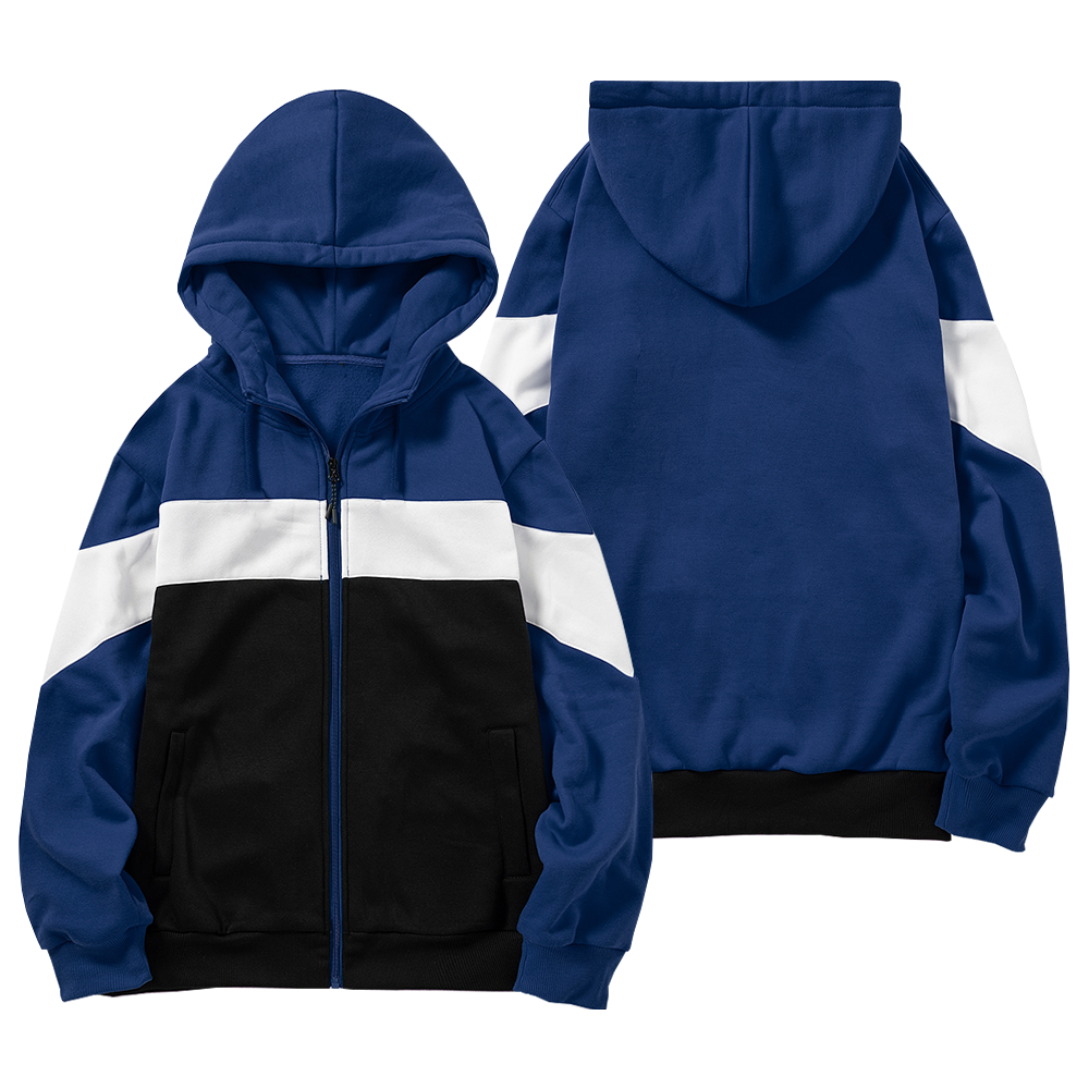 NO Design Super Quality Colourful Zipped Hoodies